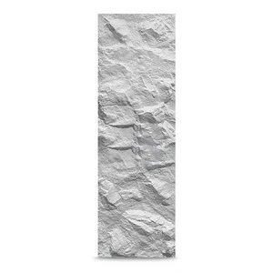 Lightweight Modern Geometric 3D Artificial Mushroom Stone Wall Panel Waterproof PU Faux Stone Panels Household Exterior