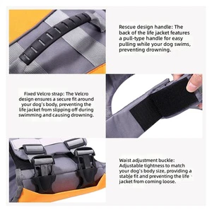 Wholesale Custom Dog Life Jacket Lightweight Pet Swim Vest Outdoor Water Safety Manufacturer