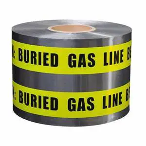 0.5mm Aluminum Foil Detectable Warning Tape Non-Adhesive Custom Print for Underground Utility Marking B2B Supply