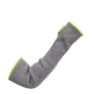HPPE Cut Puncture Resistant ANSI/ISEA Cut Level 5 Tear-Resistant Safety Arm Sleeves Thumb Hole for Factory Camping Outdoor Use
