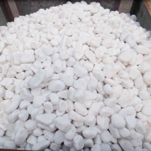 White Driveway Pebble Stone Cobble Stone