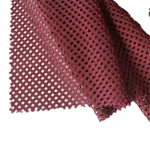 135Gsm 100% Polyester Breathable Plain Mesh Fabric Low-Stretch Netting Bird Eye for Uniforms Workwear Reflective Vests Dress
