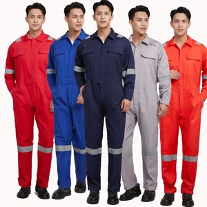 100% cotton summer lightweight protective clothing, equipped with reflective strips, for safety protection in the workplace
