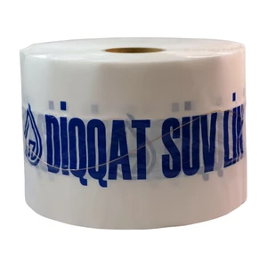 Underground Detectable PE Stainless Steel Wire Warning Tape ISO Standard 304/316 4 Mil Thickness High Visibility Huaan DT007SS