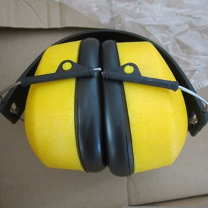 Foldable ABS Material Reusable Earmuff Hearing Protection with Roll-Down Insert
