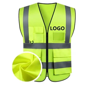 Wholesale High Visibility Reflective Safety Vest for Men Women Workwear for Construction & Security Breathable Lightweight