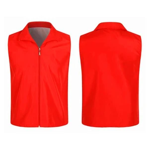 Red Multifunctional Reflective Safety Vest Clothing with Reflective Strips For Sanitation Teacher Workers Use