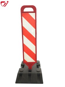 Customizable Black Rubber PE Reflective Traffic Warning Signs & Board for Parking Lots and Construction Zones