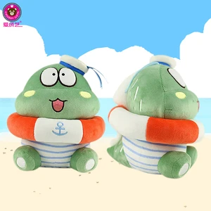 Original Design 8-Inch Chubby Alligator Toy Animal Crossing Stuffed Animal with Super Soft Plush and Lifebuoy for Stress Relief