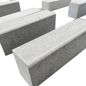 Chinese Cheap Granite Road Kerbs Dark Grey Granite Curbstone G654 Granite Round Kerbstone