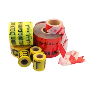 Non-detectable PE Underground Caution Marking Warning Buried Tape for Cable Wire Marker Trace Protection