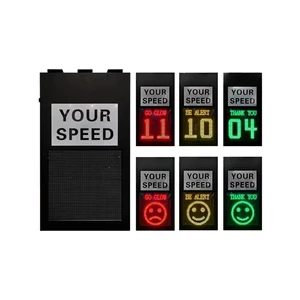 Factory Wholesale Metal IP67 Solar Powered LED Traffic Signs with Accurate Speed Measurement and Customizable Range