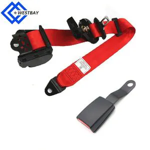 Genuine Universal Car Accessories Seat Belt High Quality Safety Belt Retractable 3 Point Car Seatbelt
