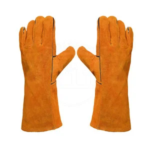 Breathable High Quality Leather Welding Gloves Unisex Custom Fleece Lined Molten Metal Protection TIG MIG Compatible Latest