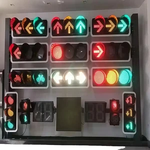 High Quality LED Traffic Signal Lights Waterproof Red Green Yellow Full Ball Road Signals