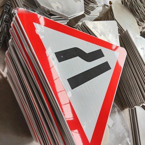Manufacturing of Traffic Sign Board square High Visibility Reflective Production of Road Transport Sign