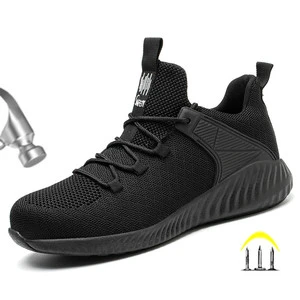 Labor protection Shoes Comfortable Casual Anti Impact Anti Puncture Lightweight Safety Protective Shoes Work Shoes Men