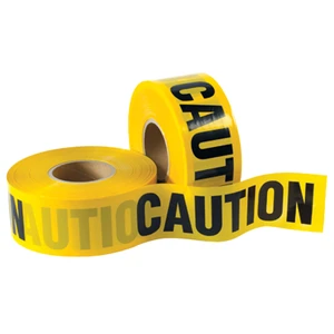Huaan Custom Yellow PE Warning Tape Barricade Safety Caution Message Personalized Instruction 50mm X 100m 4 Mil Thick Model