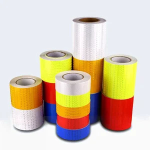 Manufacturer-Sourced Safety Red White Retro License Plate Grade Reflective Tape PET/PVC Material Self-Adhesive Waterproof