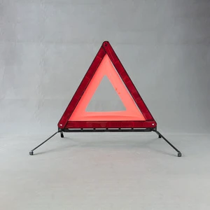 Foldable Safety Road Emergency Reflective Traffic Reflector Plastic Red Car Warning Triangle for Vehicle Sign
