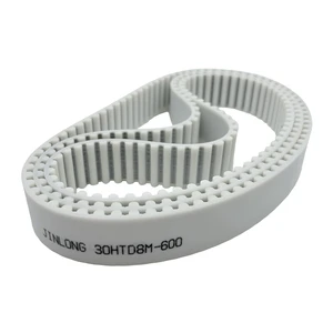 Customizable White PU Timing Belts Grooves For Sausage Tying Machine OEM Supported Transmission Belts DORING Brand 32mm Width