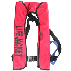 Adults 150N TPU Coated Nylon Oxford Carbon Dioxide Cylinder Neck Hanging Marine Ship Self Auto Inflatable Life Vest Jacket USCG