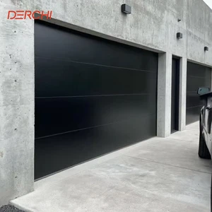 Luxury Design Aluminum Alloy Glass Garage Doors Automatic Insulated Mirror Overhead Hurricane Resistant Waterproof Garage Door