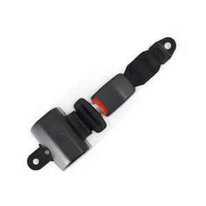 Adjustable Custom Bus Auto Accessories 2 Points Retractable Universal Safety Belt Black Polyester E-mark Certified Durable