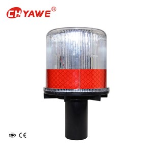 Solar LED Traffic Road Light with Handle Safety Flashing Warning Cone PC & ABS Material for Traffic Use
