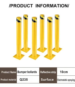 Standard Safety Bollard Post Yellow High Visibility