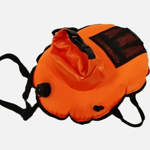 Ultra-Lightweight Foldable Inflatable Safety Buoy Dual-Compartment Towable Waterproof Float Gear Equipment For Water Sports