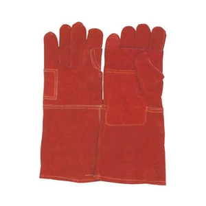 Welding Gloves Custom Logo Leather Men Women High Quality Safety Work Protection Moisture-Wicking Breathable 10 Inch