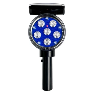 CE Certified New 8 LED Solar Traffic Light for Delineator Post & Traffic Cones Made of ABS Material