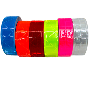 YouGuang High Intensity Prismatic Hi Vis Color Reflective Material Strip Roll 3M Reflective Band PVC Reflective Tape for Garment