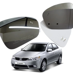 Premium OEM Replacement Convex Wide Angle Heated Anti-Glare Glass Side Mirror for Forte Silver Bolab Universal Fitment New