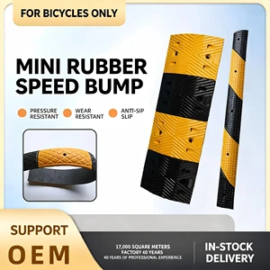 Factory Customized Rubber Slope Speed Bumps Municipal High Reflective Speed Bumps Garage Speed Limit Traffic Facilities