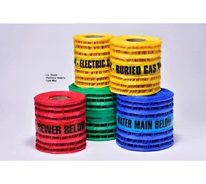 Wholesale Caution Electric Warning Tape Traceable Wire Detectable Below Electrical Cable Underground Warning Mesh Machine
