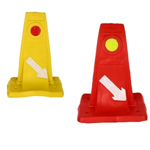 Wear-resistant Flexible EVA Lane Divider, High-visibility Isolation Post for Road Traffic Safety