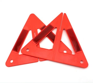 Portable Top Quality Traffic Printed Hazard Signs Safety Warn Sign Automotive Emergency Tools PMMA ABS Triangle Warning Sign