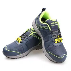 Breathable Anti-Smash Anti-Impact Steel Toe Labor Protection Shoes Non-Slip Rubber Upper for Foot Protection
