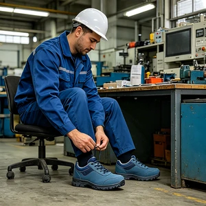 SOLID STONE Factory Use Steel Toe Safety Shoes Low Cut Lightweight Anti-Puncture Anti-Slip Resistant US Distributor Bulk