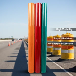 Special Discount Flame Retardant Full Prism Reflective Material Work Zone Safety Sheeting High Brightness Traffic Warning Sign