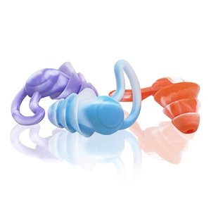 3 Layers Reusable Silicone Soft Earplugs for Sleep Physical Noise Cancelling Sound Insulation Hearing Protection Swim Waterproof