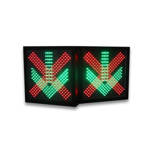 Tongda High Quality Wholesale Price LED Dynamic Toll Station Stop and Go Traffic Light Red Cross Green Arrow Light