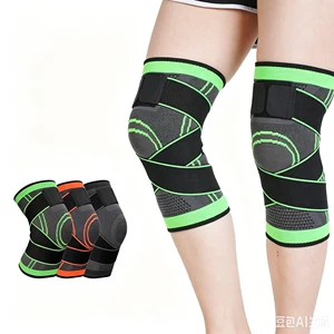 Breathable Knee Sleeve with Dual Straps for Running Basketball & Arthritis