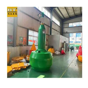 2500kg Buoyancy Yellow/Red/Green PE Navigation Buoy 1550mm Focal Plane Height IALA Certified Solar Powered UV Protection Marine