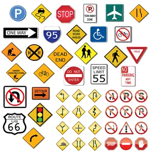 Versatile Aluminum Traffic Signs Custom Road Signs Waterproof Warning Signs for Residential Commercial and Public Use