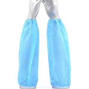 Blue Disposable Arm Sleeves Breathable Unisex Protective Coverings for Adults Premium Quality Arm Sleeve Skin-Friendly & Light