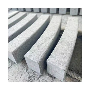 Chinese Dark Grey Granite G654 Bend Curbstone Kerbstone