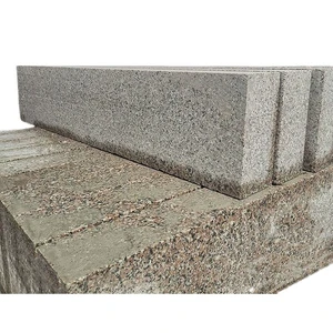 High Quality Grey Granite Exterior Paving Roadside Municipal Engineering Curb Dental Stone with Modern Design Polished Surface
